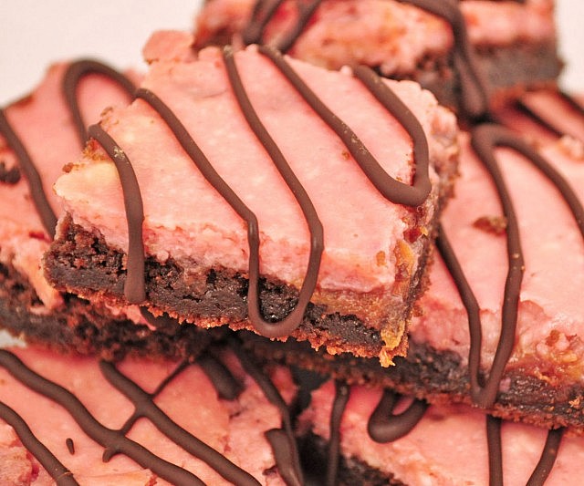 Chocolate Cherry Cheesecake Brownies