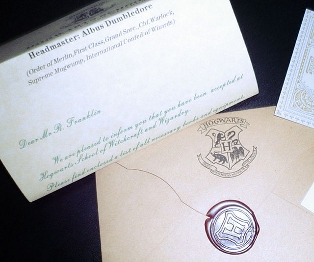 Hogwarts Acceptance Letter