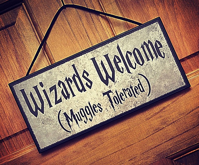 Wizards Welcome Sign